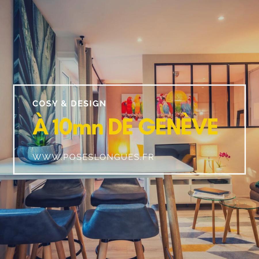 Le Chatelet- Parking Gratuit - Cosy Et Design - A 10 Mn De Geneve Annemasse Zewnętrze zdjęcie